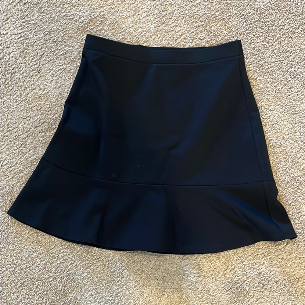 Loft Elegant Black A-Line Skirt